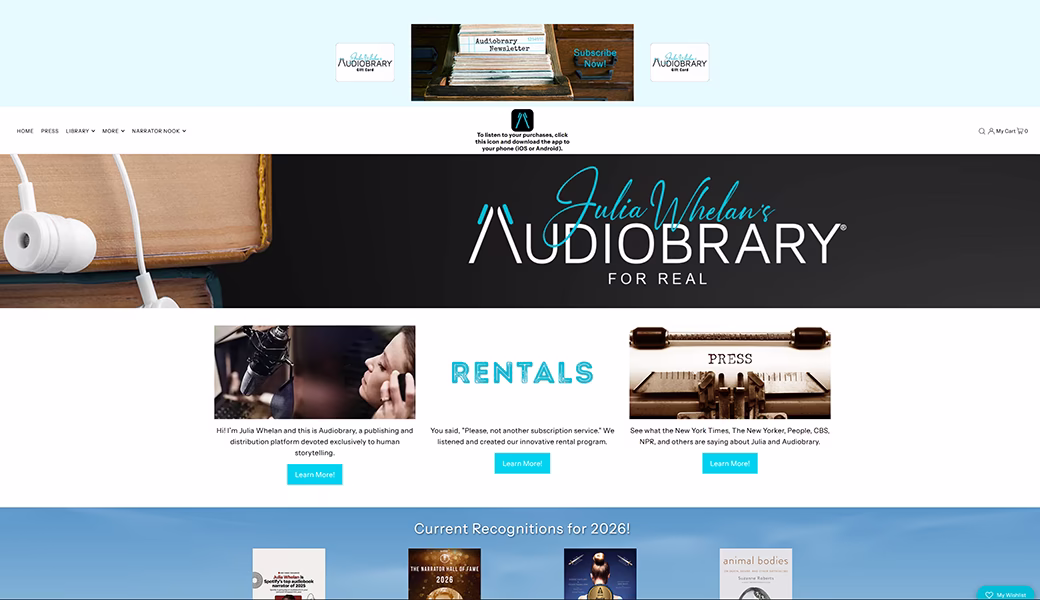 Audiobrary Website
